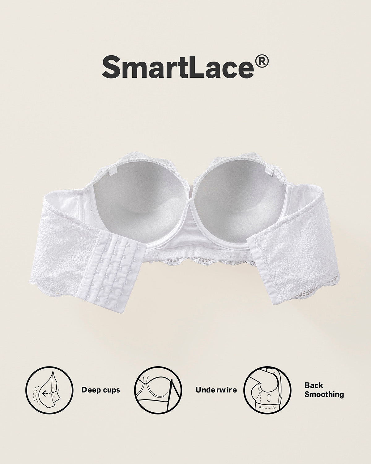 Formless™ Convertible Balconette Lace Push Up Bra