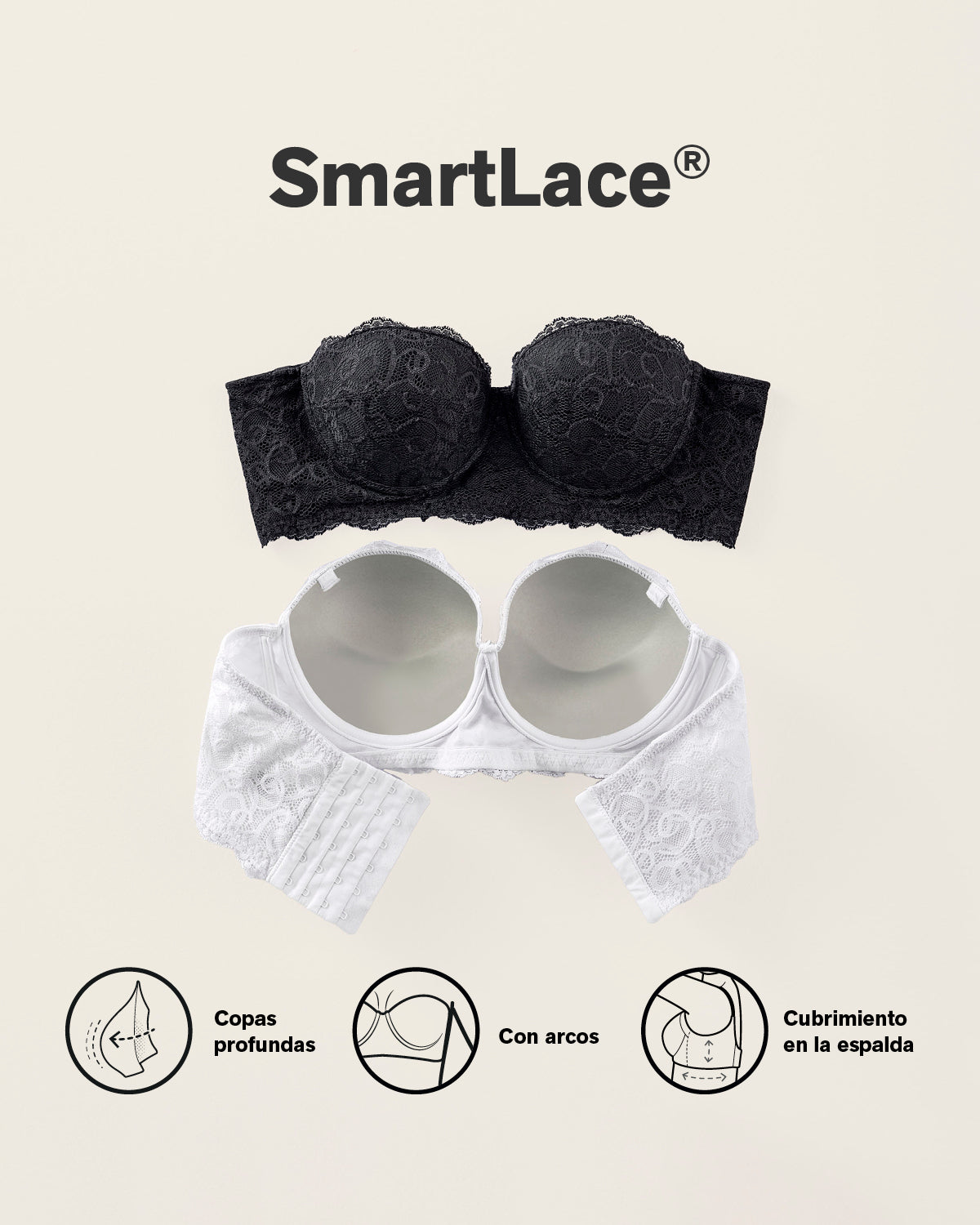 Formless™ Convertible Balconette Lace Push Up Bra