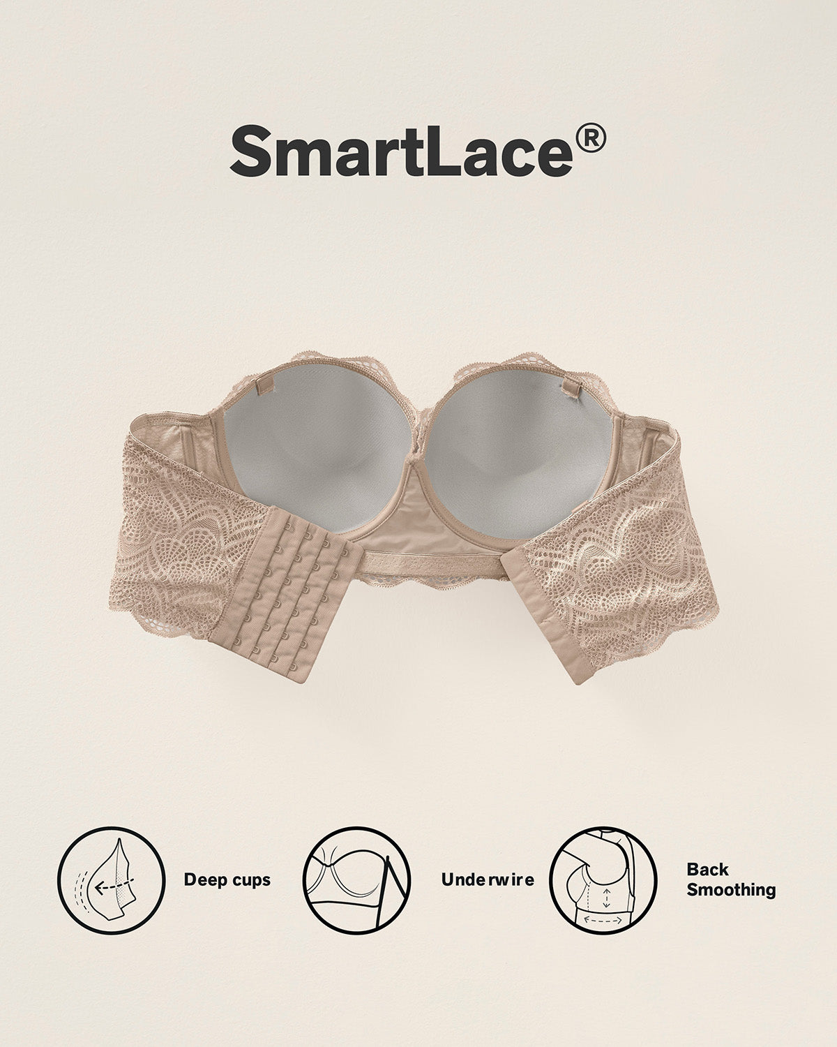 Formless™ Convertible Balconette Lace Push Up Bra