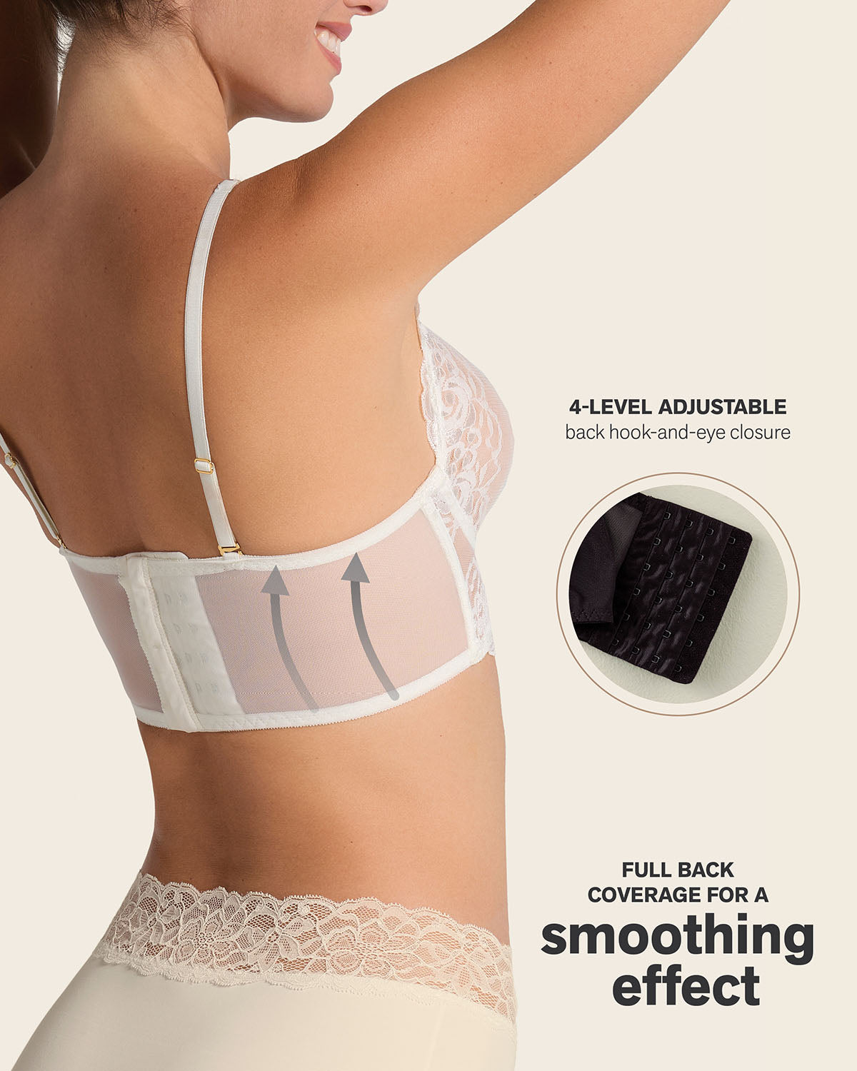 Formless™ Sheer Lace Bustier Bralette with Underwire