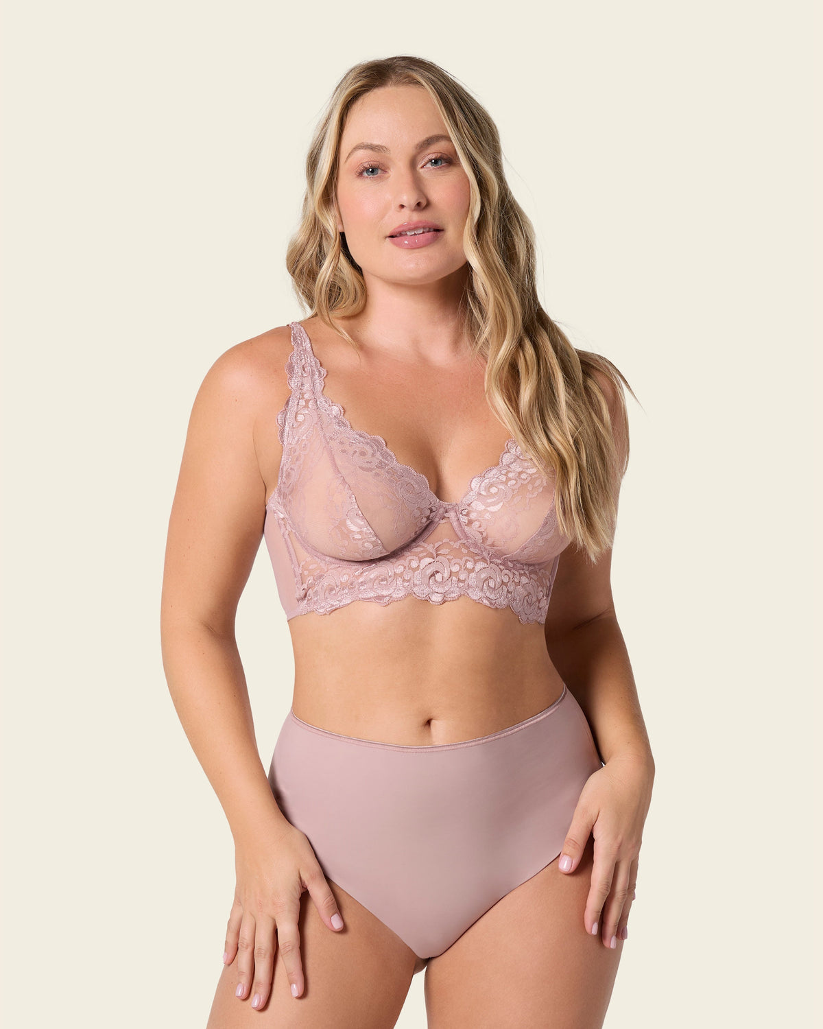 Formless™ Sheer Lace Bustier Bralette with Underwire