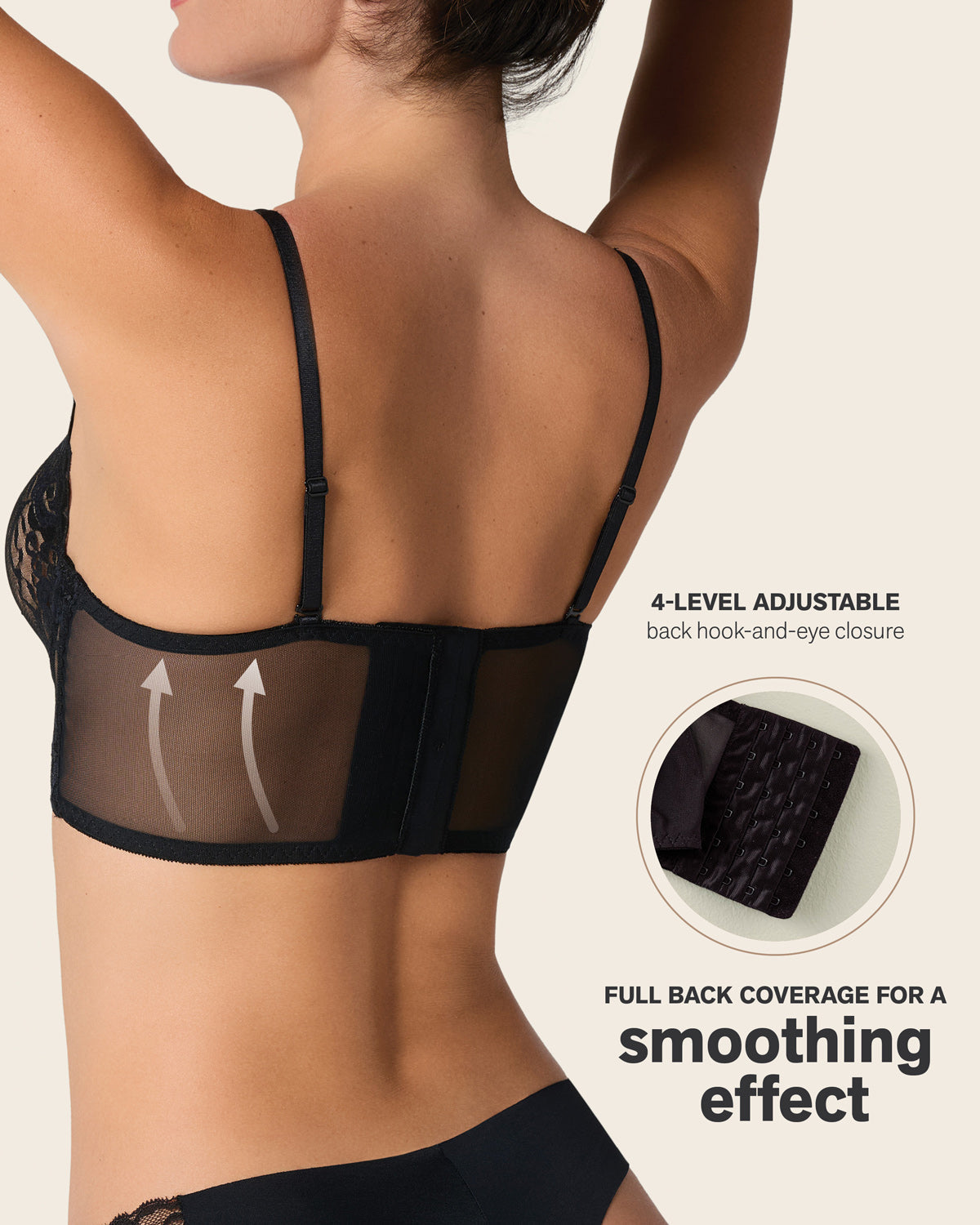 Formless™ Sheer Lace Bustier Bralette with Underwire