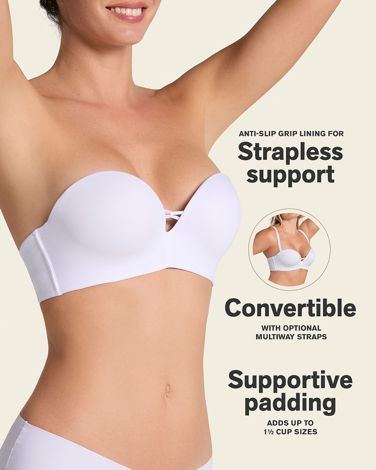 Formless™ Triple Push-Up Strapless Bra