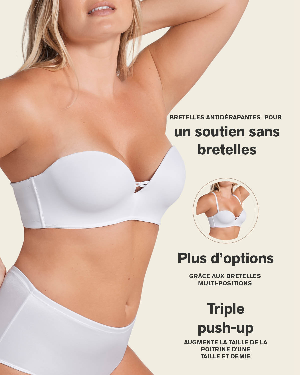 Formless™ Triple Push-Up Strapless Bra
