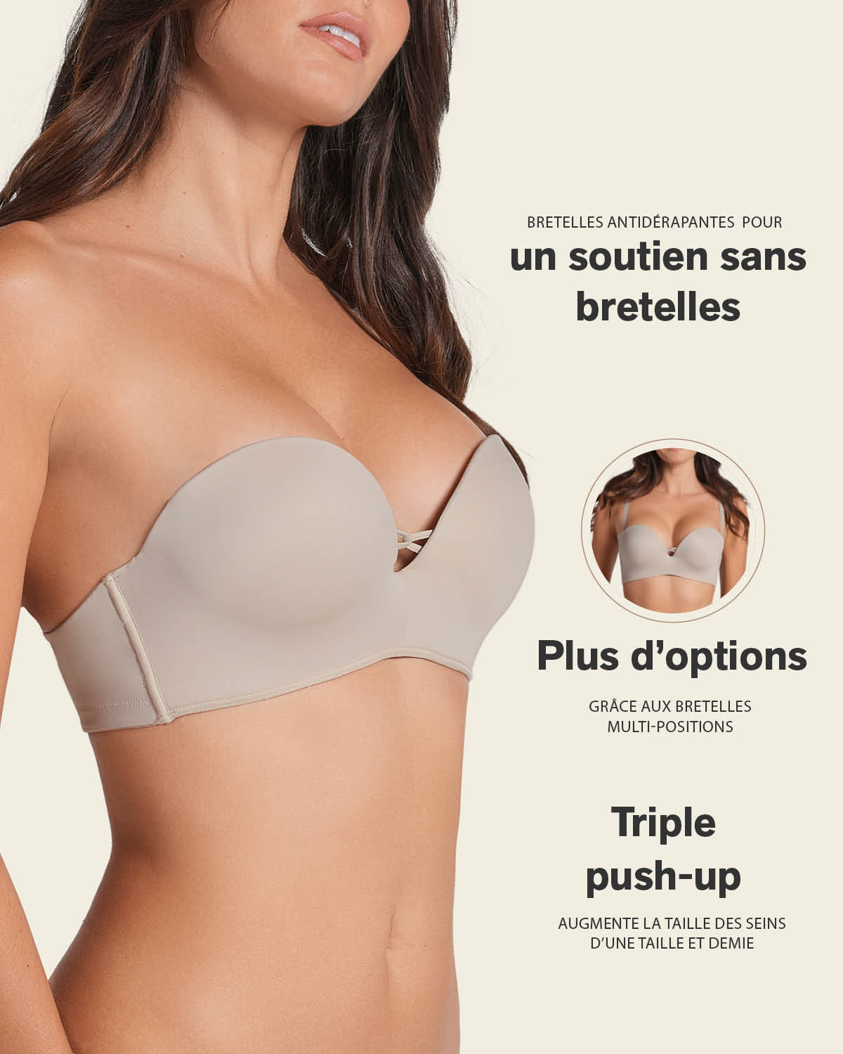 Formless™ Triple Push-Up Strapless Bra