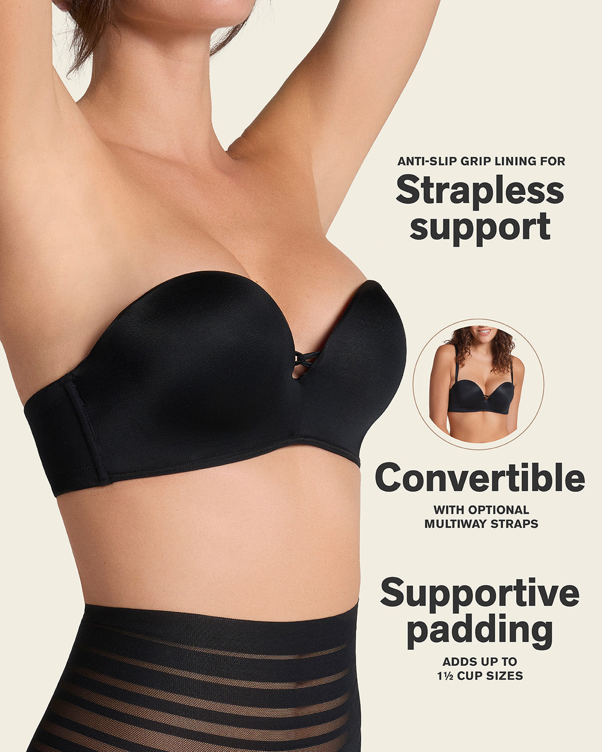 Formless™ Triple Push-Up Strapless Bra