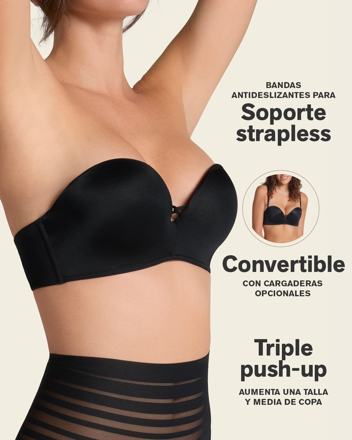 Formless™ Triple Push-Up Strapless Bra