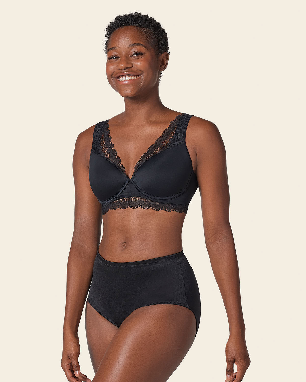 Formless™ Deep Coverage Soft Lightly-Lined Lace Underwire Bra