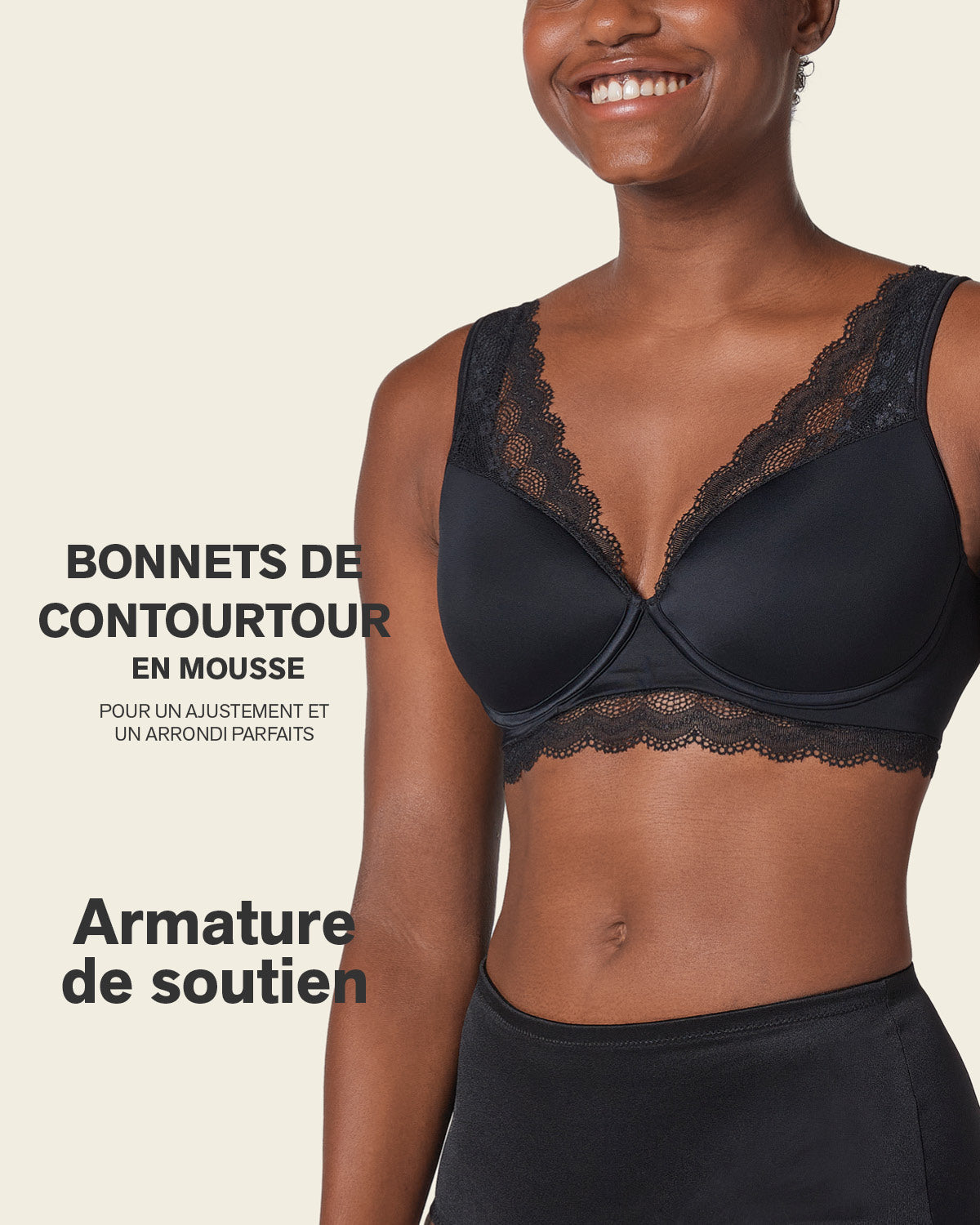 Formless™ Deep Coverage Soft Lightly-Lined Lace Underwire Bra