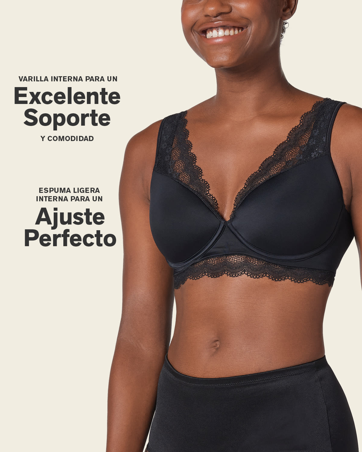 Formless™ Deep Coverage Soft Lightly-Lined Lace Underwire Bra