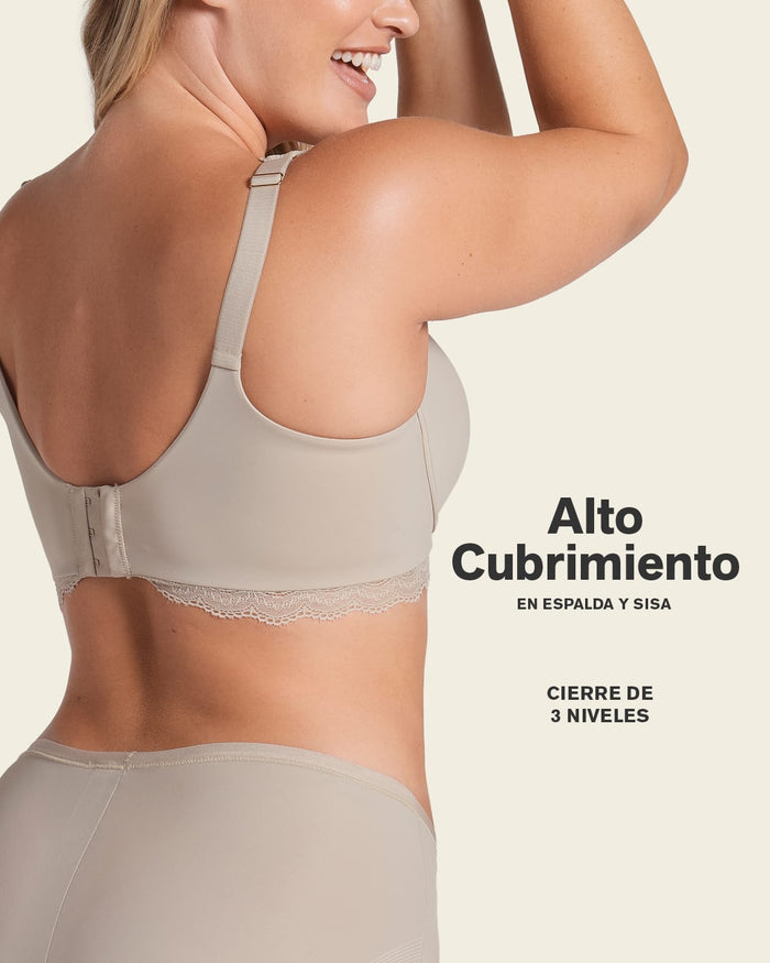 Formless™ Deep Coverage Soft Lightly-Lined Lace Underwire Bra