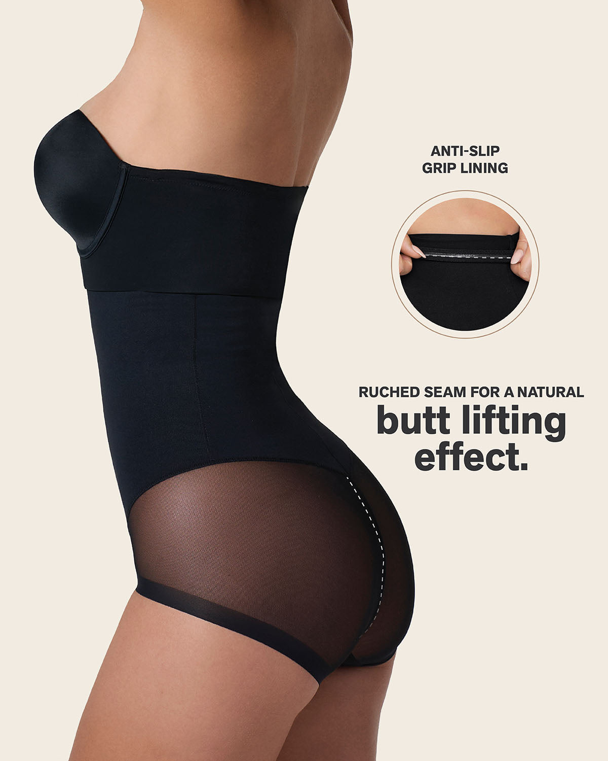 Formless™ Extra High-Waisted Sheer Bottom Sculpting Shaper Panty