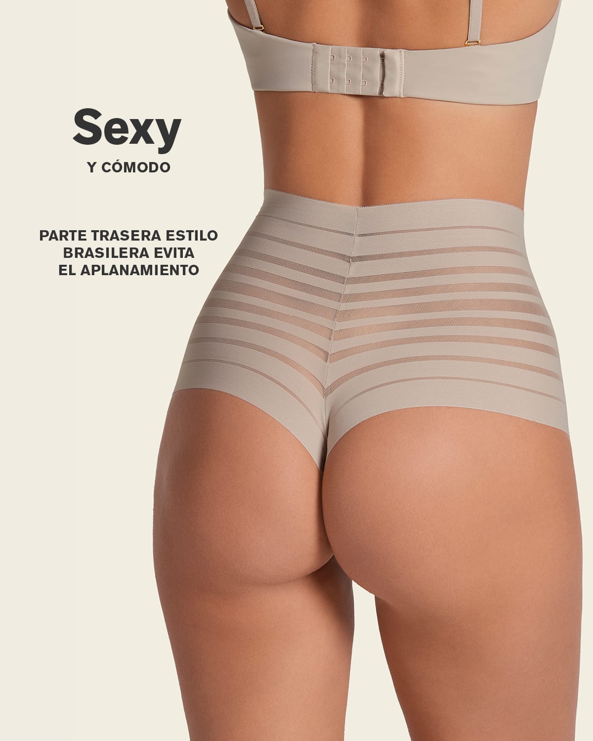 Formless™ Slimming Lace Stripe High-Waisted Thong Panty
