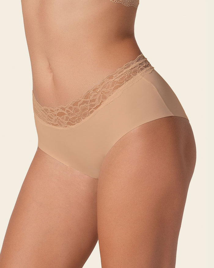 Formless™ Ultra Light Lace Trim Hipster Panty