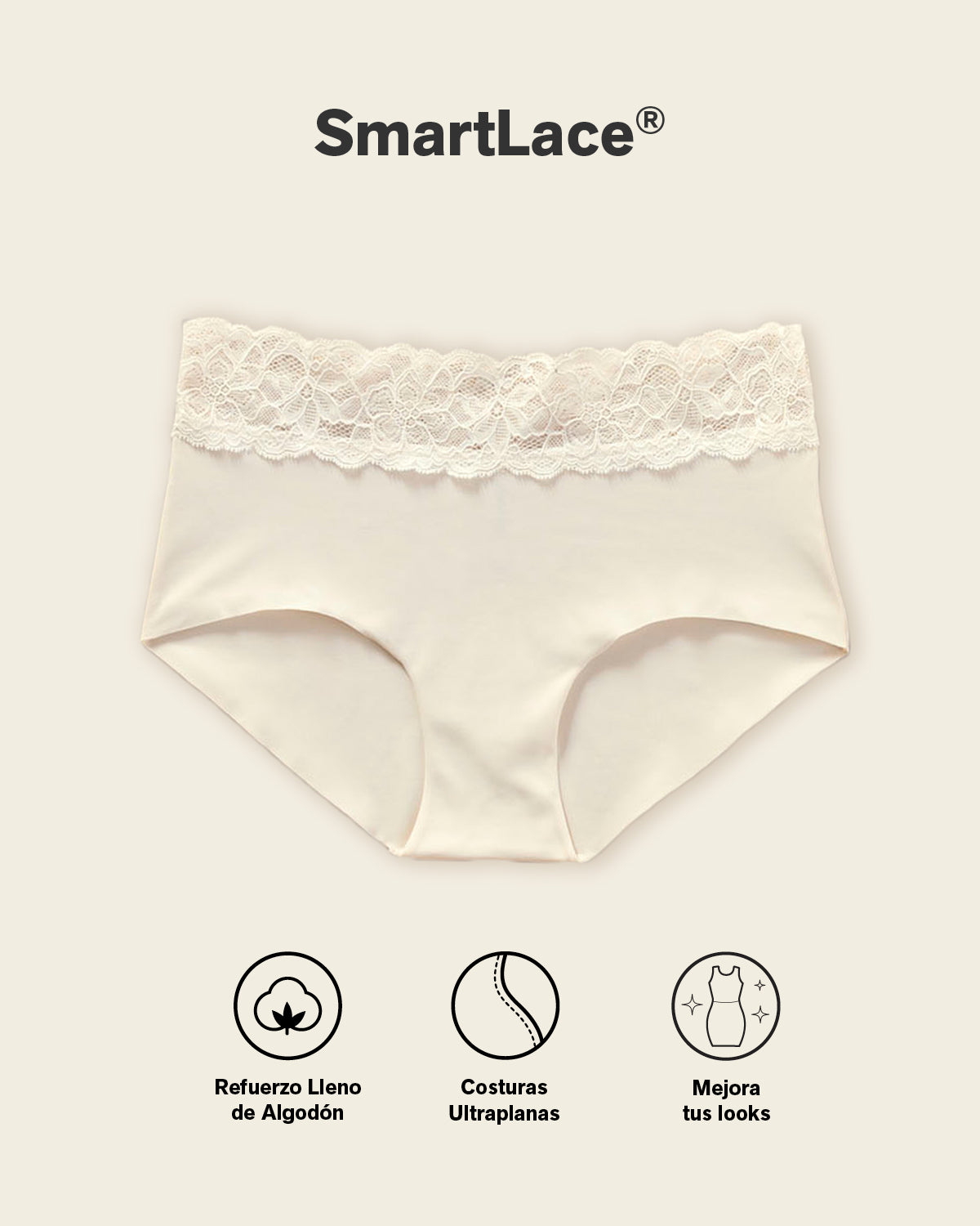 Formless™ Ultra Light Lace Trim Hipster Panty