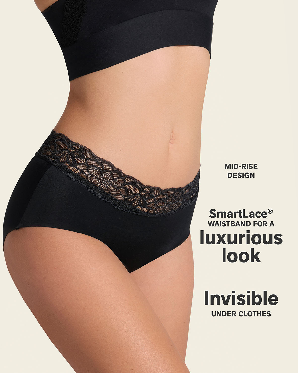Formless™ Ultra Light Lace Trim Hipster Panty