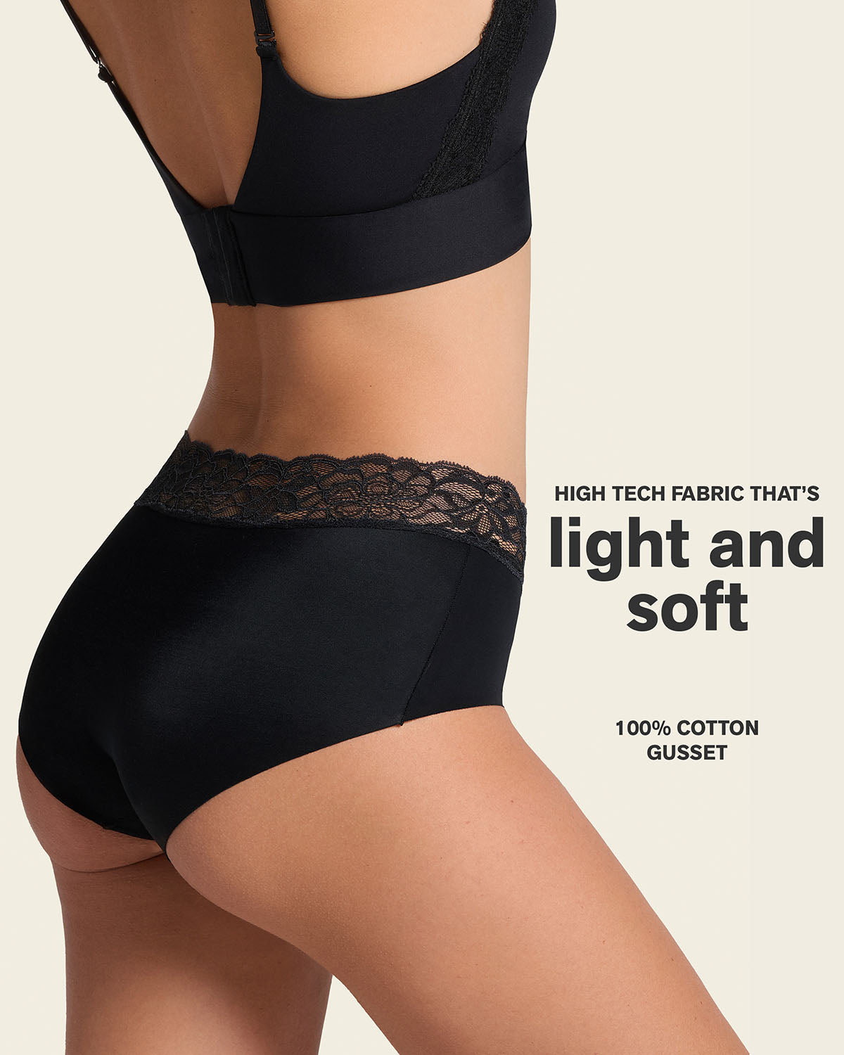 Formless™ Ultra Light Lace Trim Hipster Panty