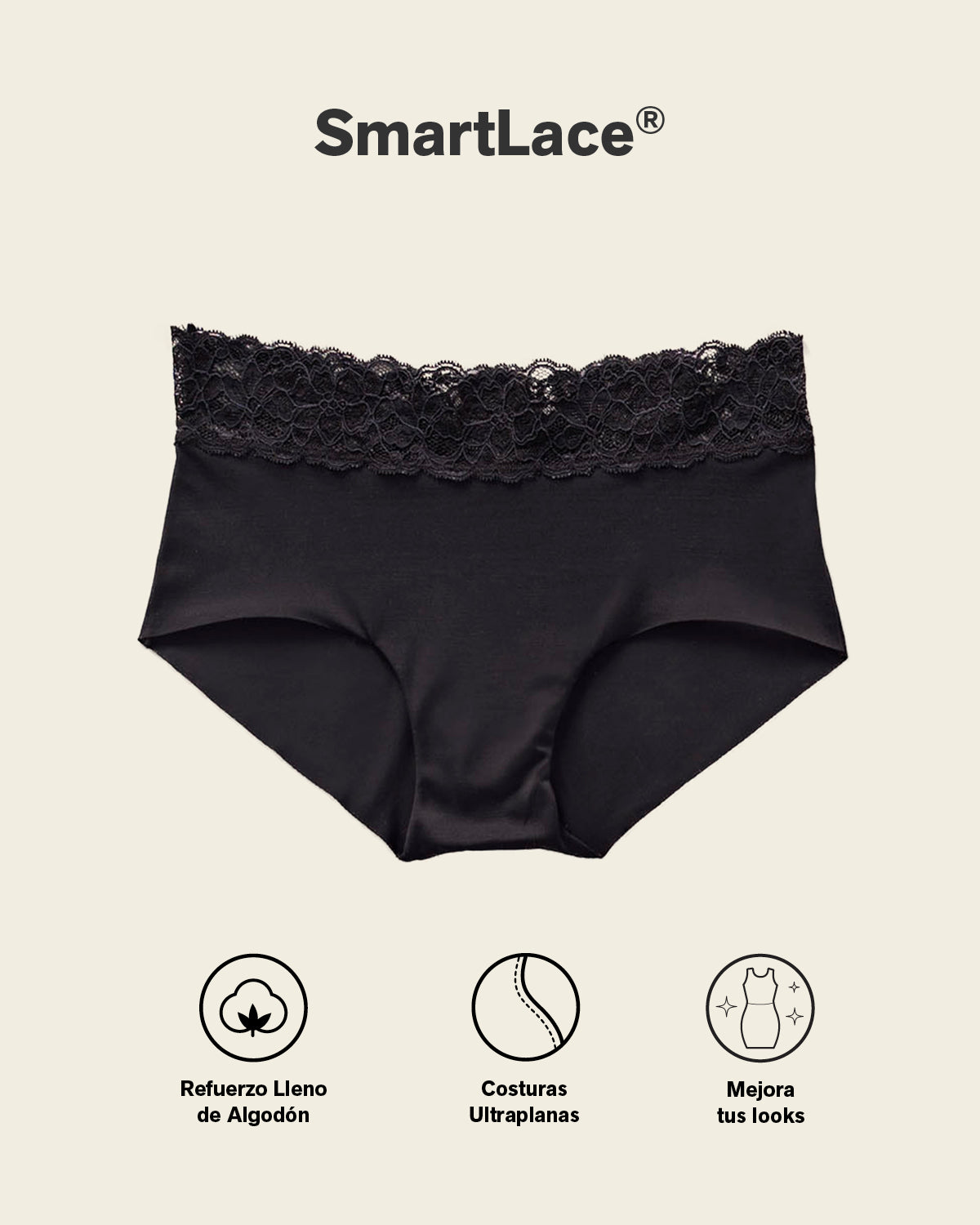 Formless™ Ultra Light Lace Trim Hipster Panty