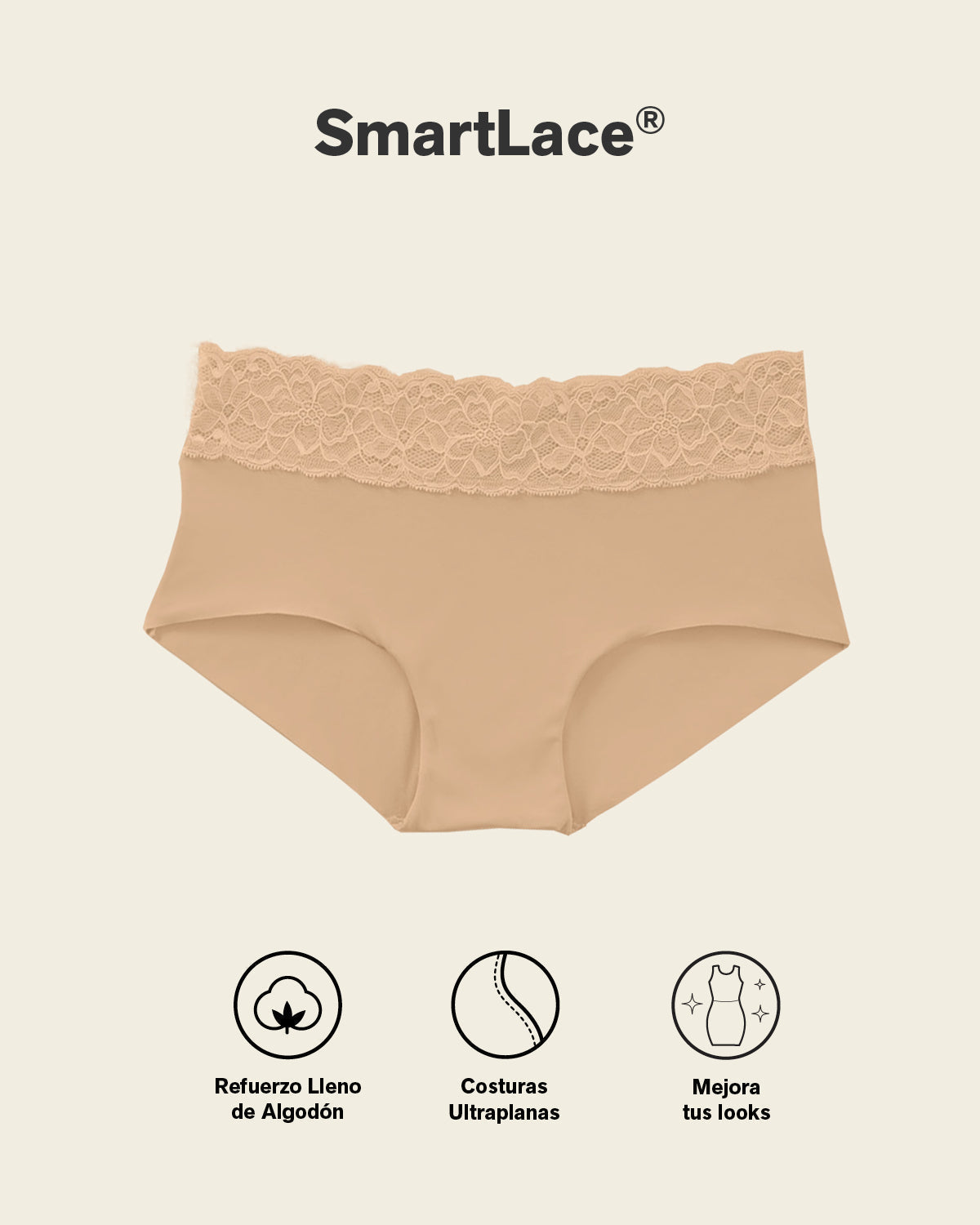 Formless™ Ultra Light Lace Trim Hipster Panty