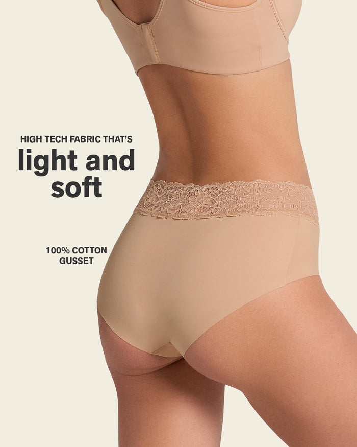 Formless™ Ultra Light Lace Trim Hipster Panty