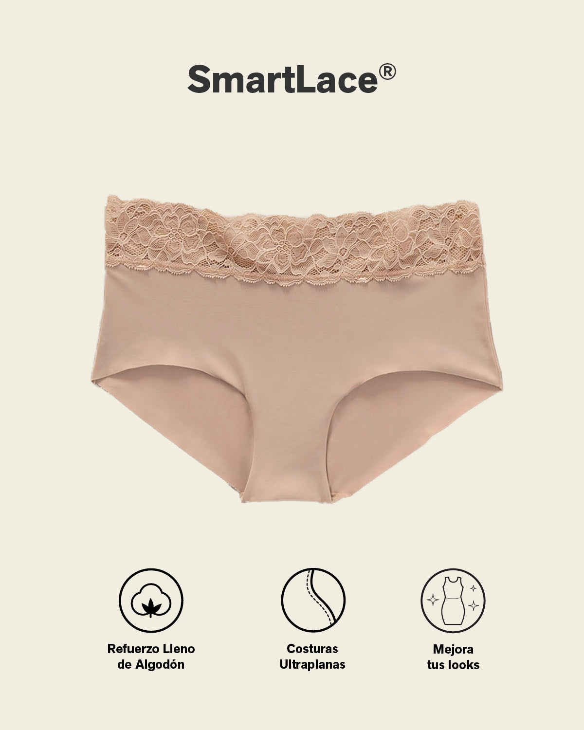 Formless™ Ultra Light Lace Trim Hipster Panty