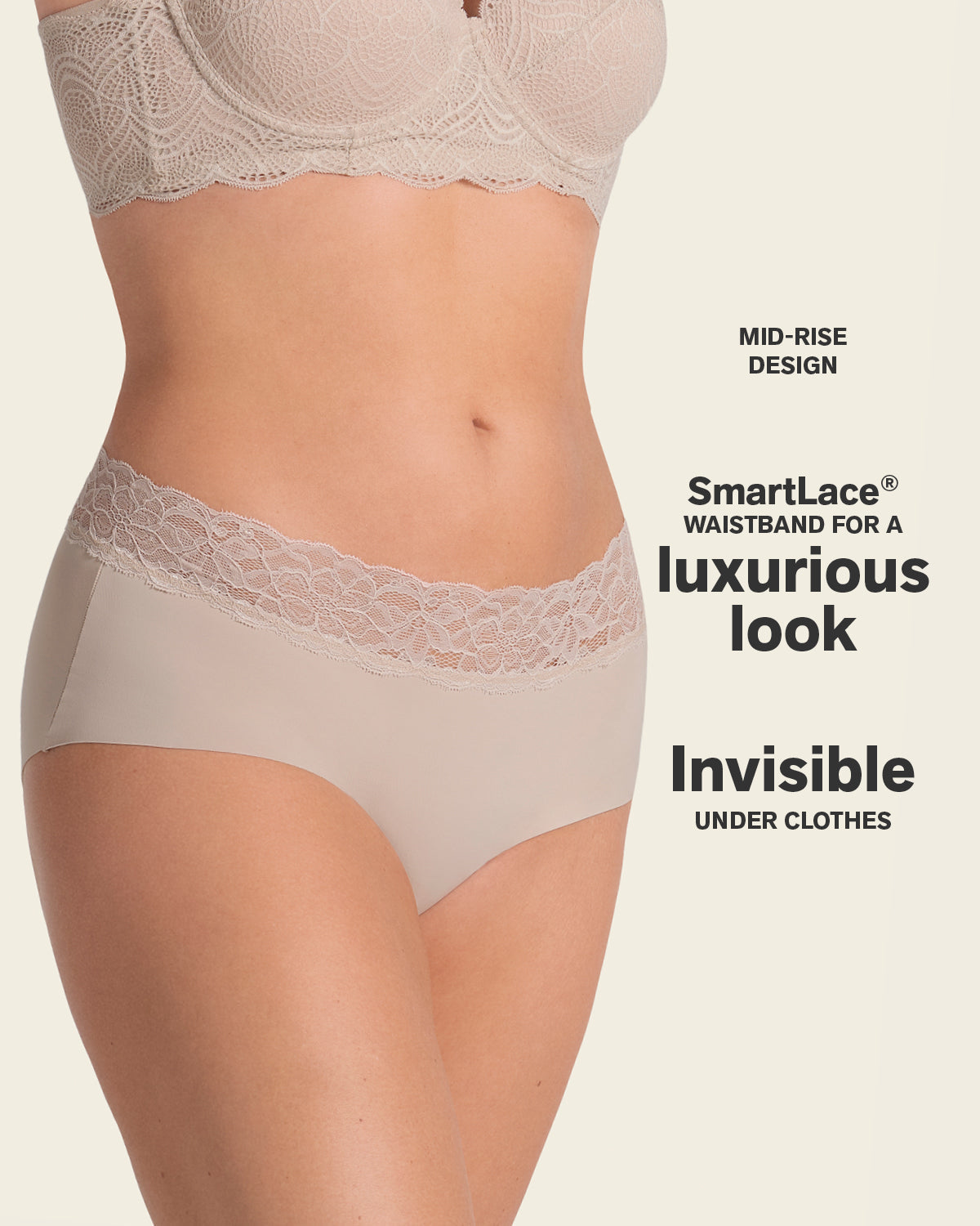 Formless™ Ultra Light Lace Trim Hipster Panty