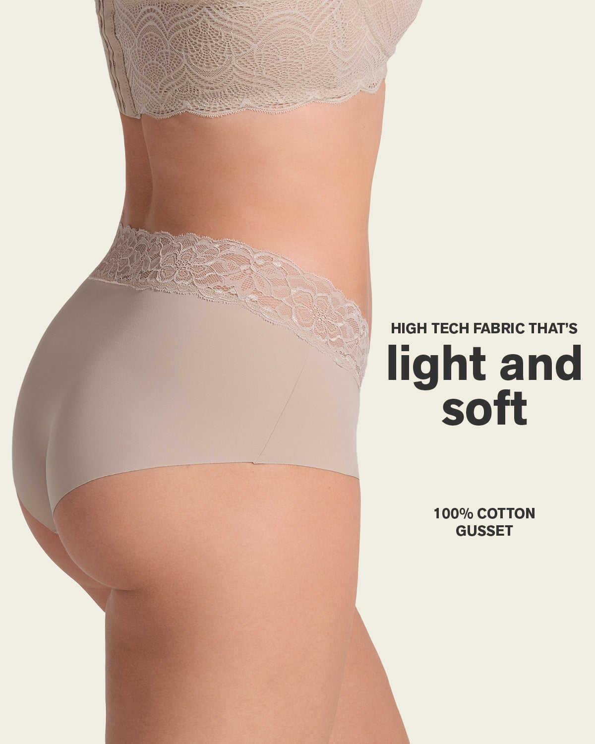 Formless™ Ultra Light Lace Trim Hipster Panty