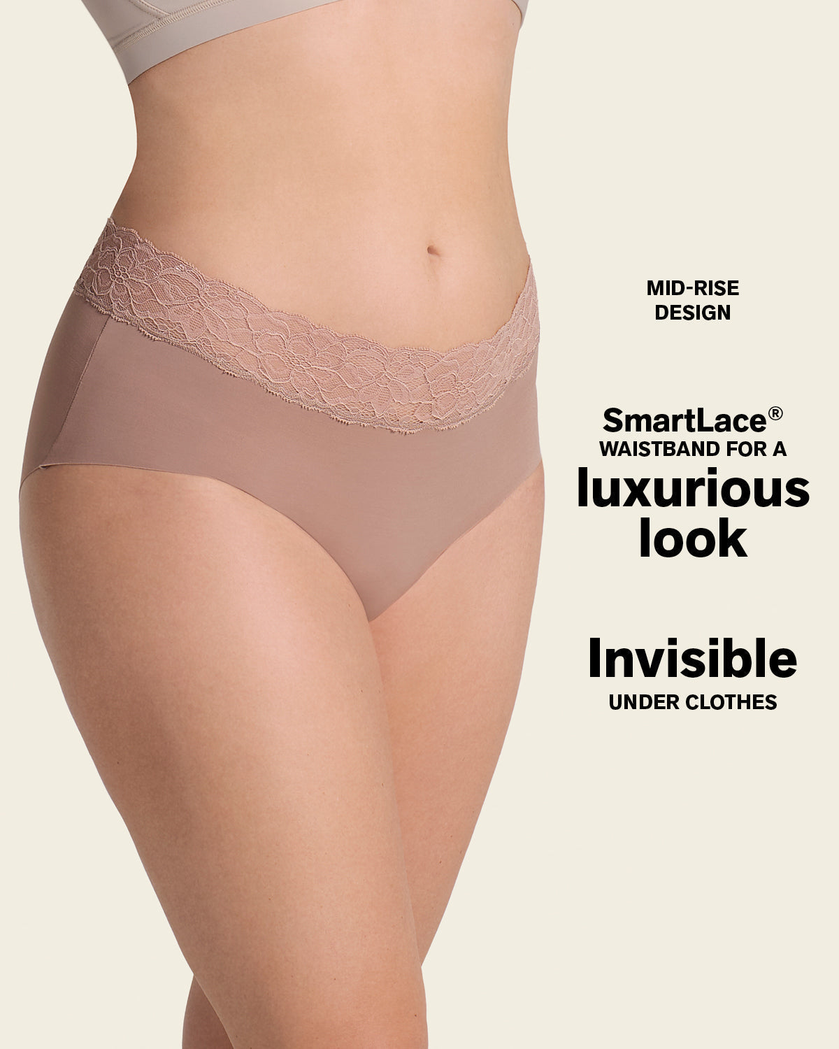 Formless™ Ultra Light Lace Trim Hipster Panty