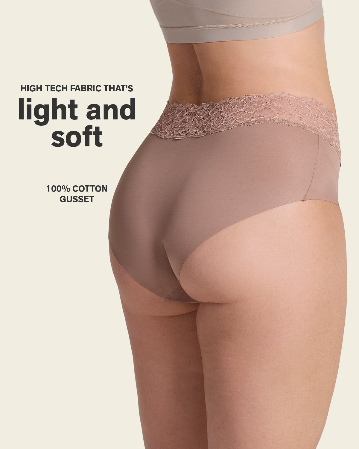 Formless™ Ultra Light Lace Trim Hipster Panty