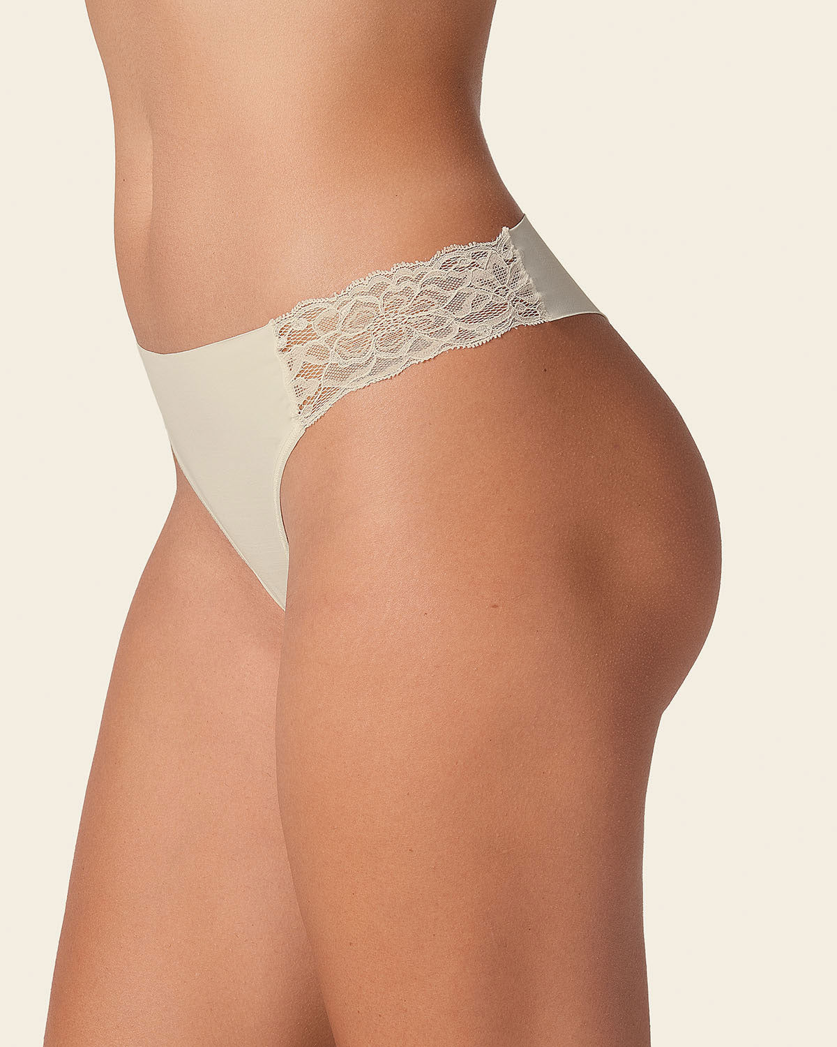 Formless™ Lace Side Seamless Thong Panty