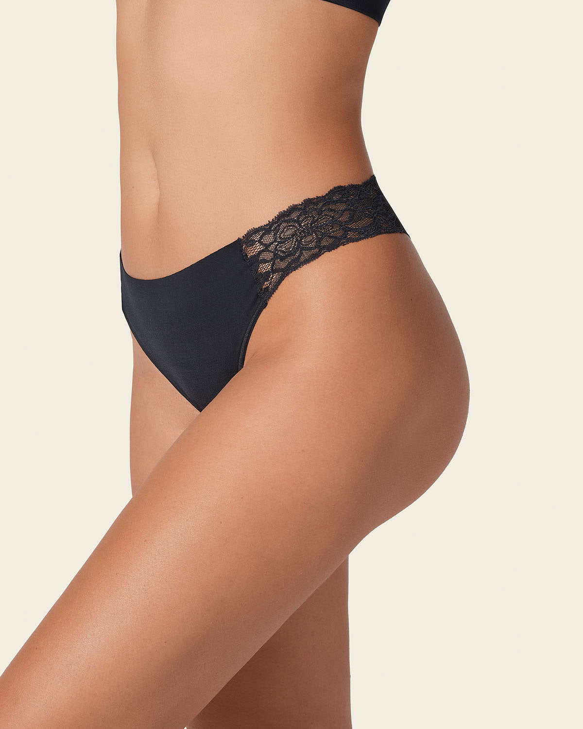 Formless™ Lace Side Seamless Thong Panty