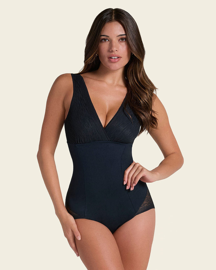 Formless™ Sheer Stripe Detail Sculpting Bodysuit