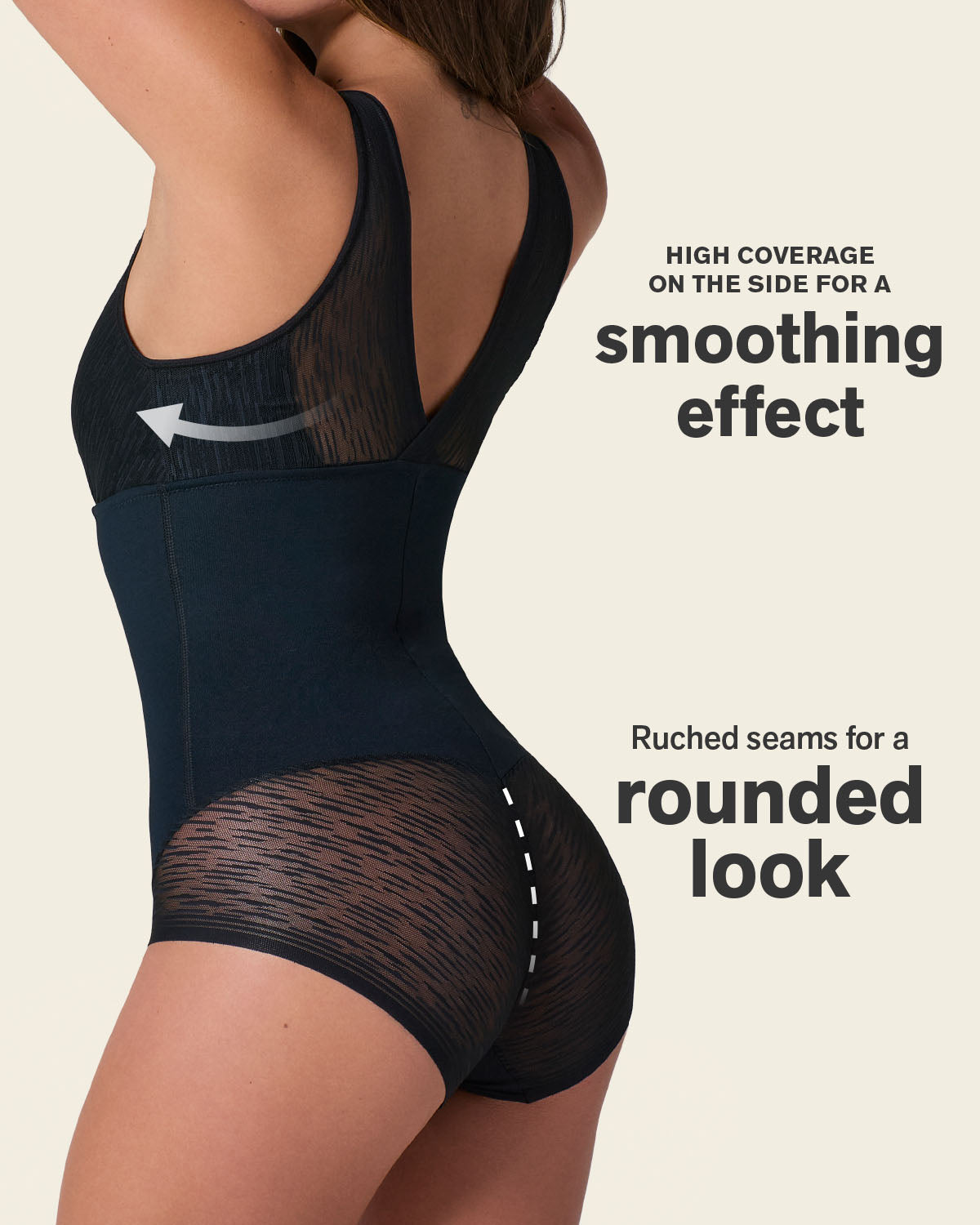 Formless™ Sheer Stripe Detail Sculpting Bodysuit