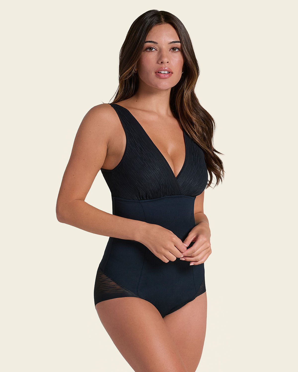 Formless™ Sheer Stripe Detail Sculpting Bodysuit