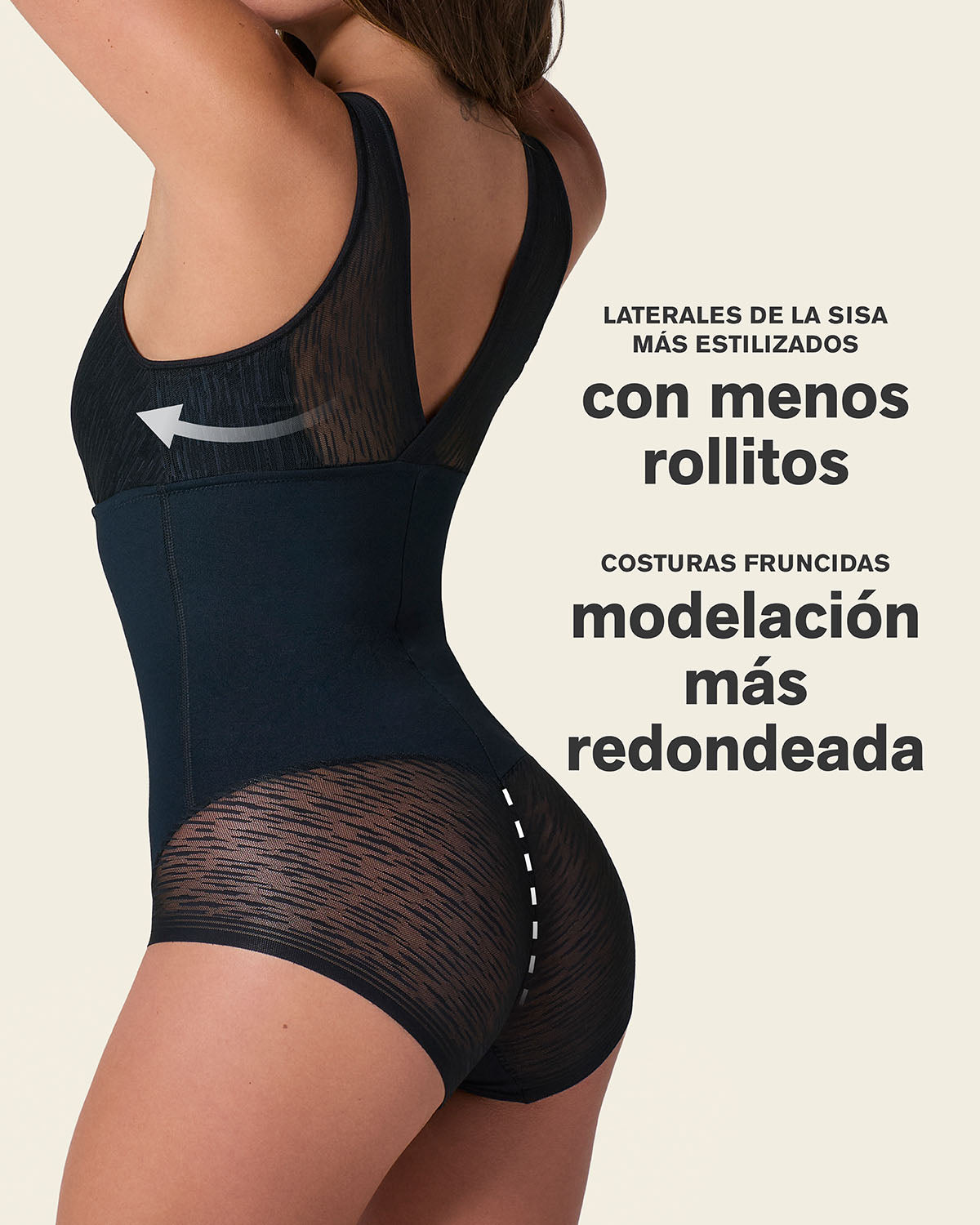 Formless™ Sheer Stripe Detail Sculpting Bodysuit