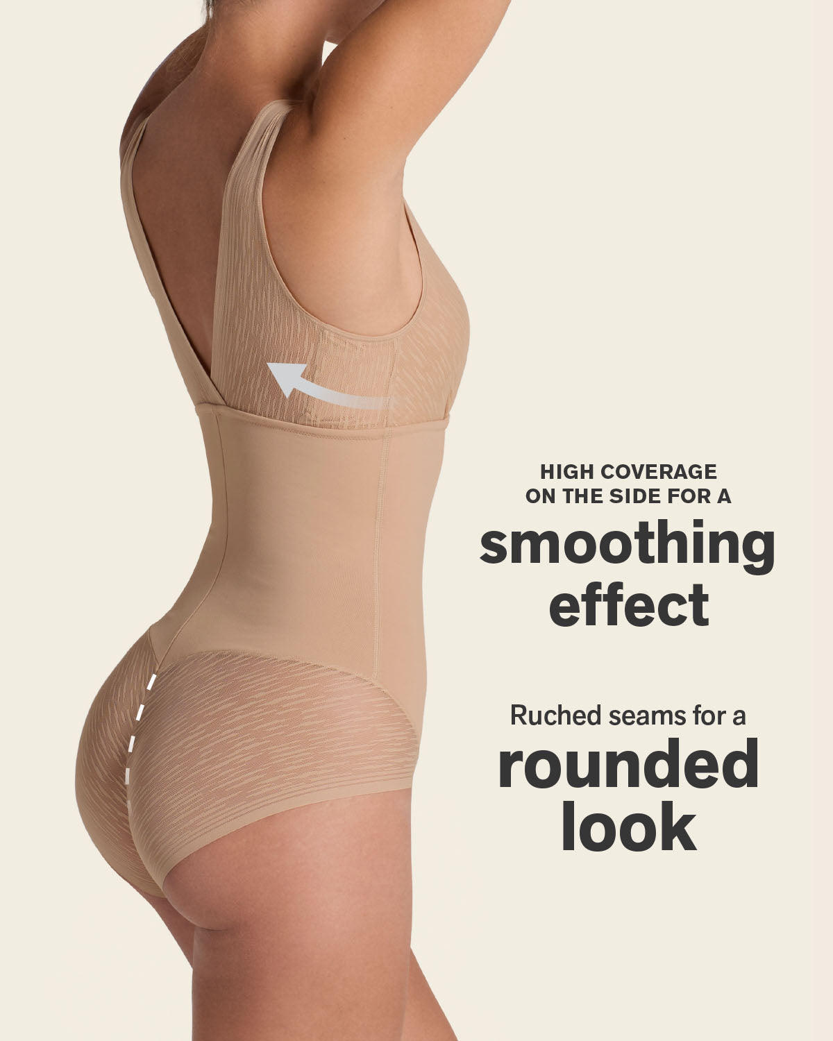 Formless™ Sheer Stripe Detail Sculpting Bodysuit