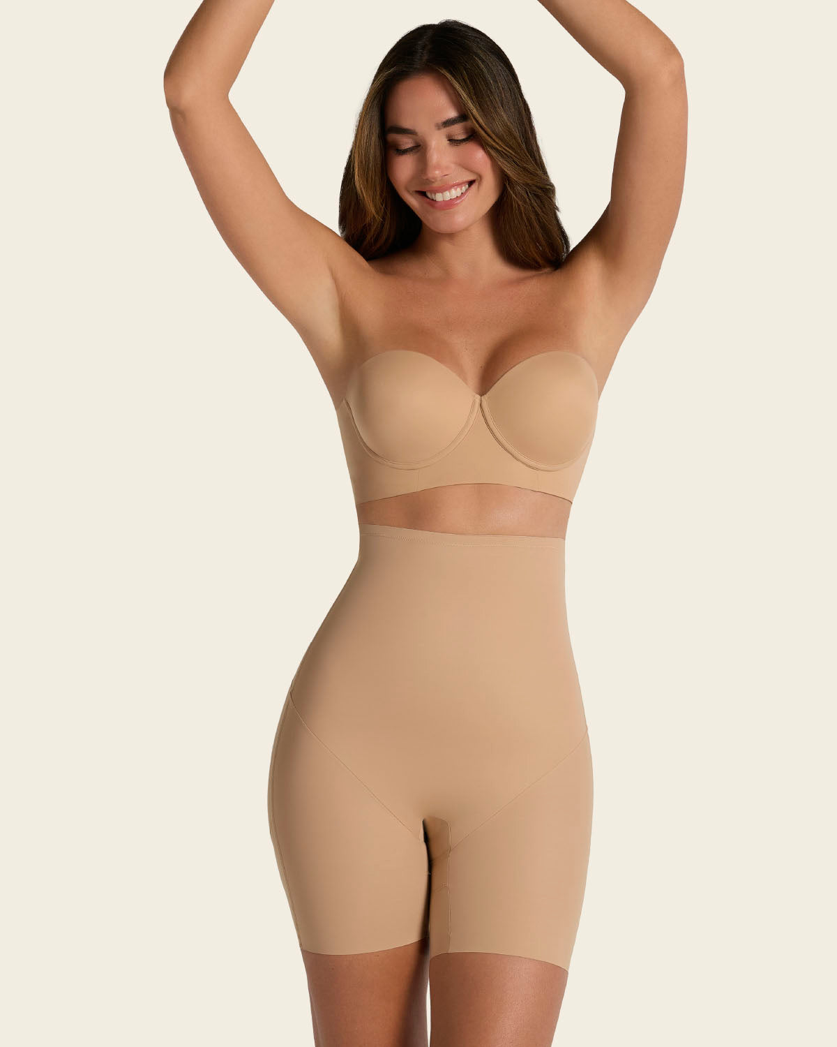 Formless™ Strapless Sculpting Step-in Body Shaper with Short Bottom