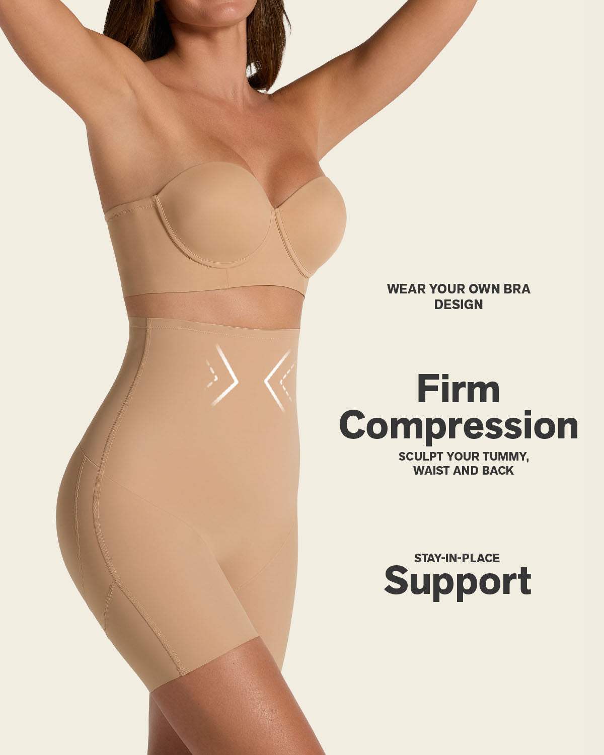 Formless™ Strapless Sculpting Step-in Body Shaper with Short Bottom