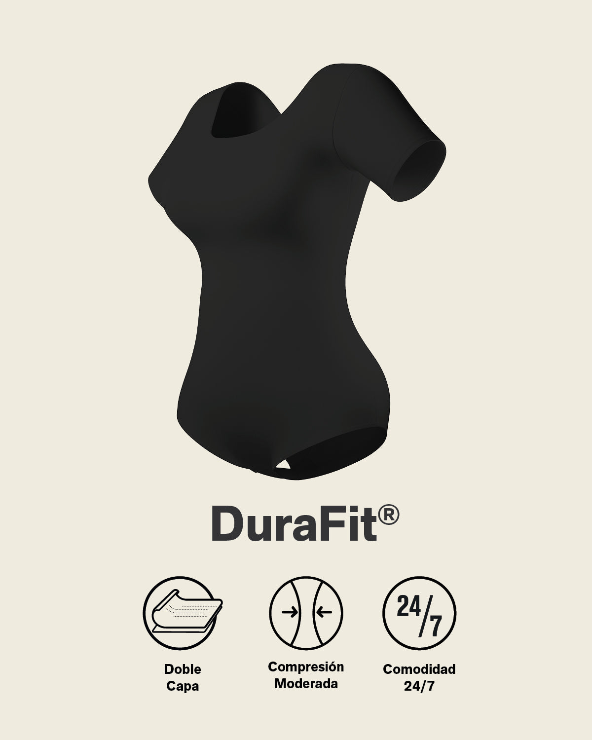 Formless™ Short Sleeve Round Neck Shaper Bodysuit