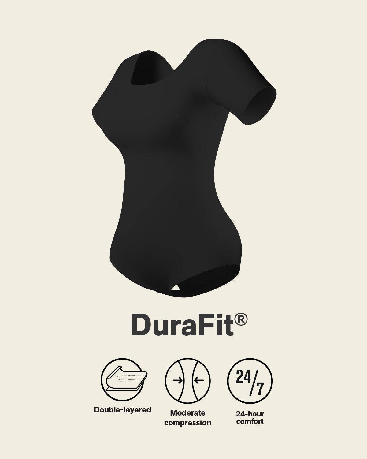 Formless™ Short Sleeve Round Neck Shaper Bodysuit