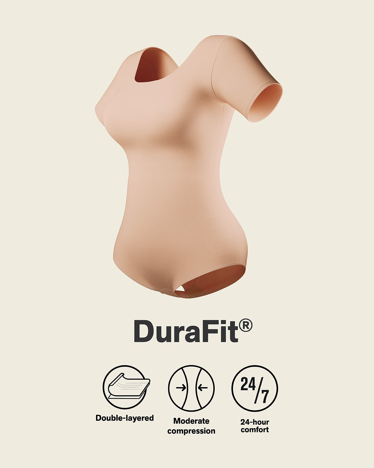 Formless™ Short Sleeve Round Neck Shaper Bodysuit
