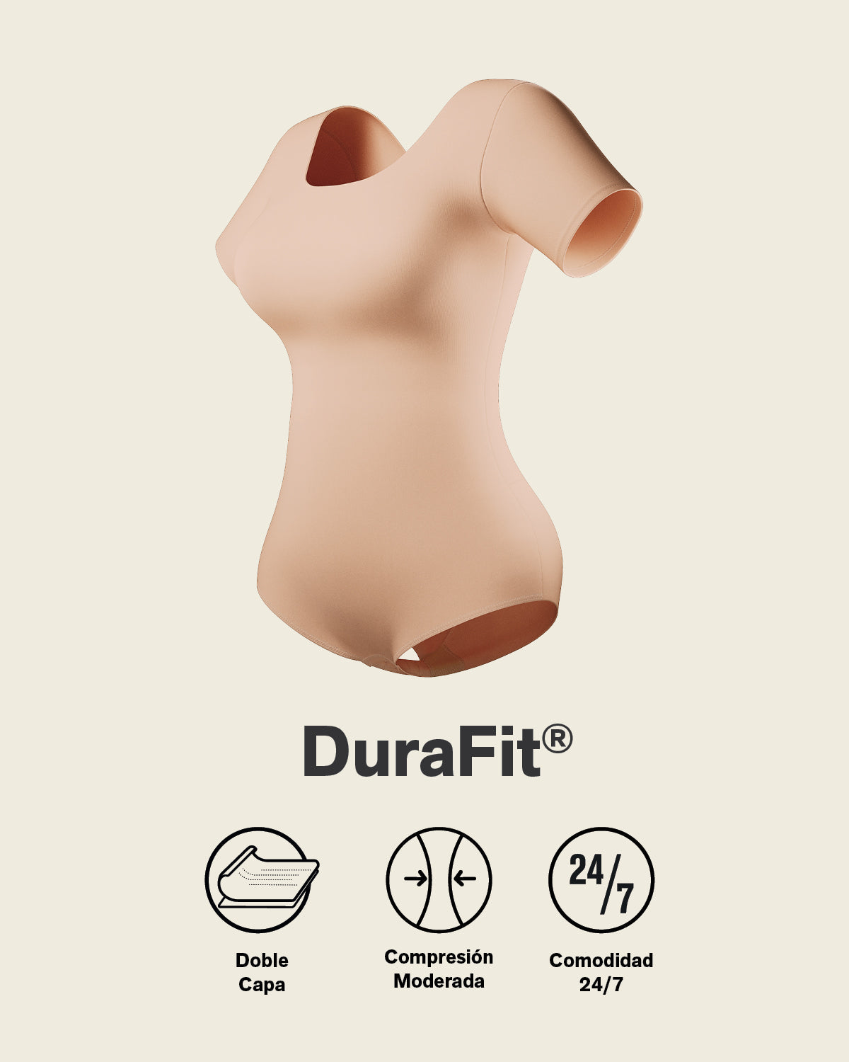 Formless™ Short Sleeve Round Neck Shaper Bodysuit