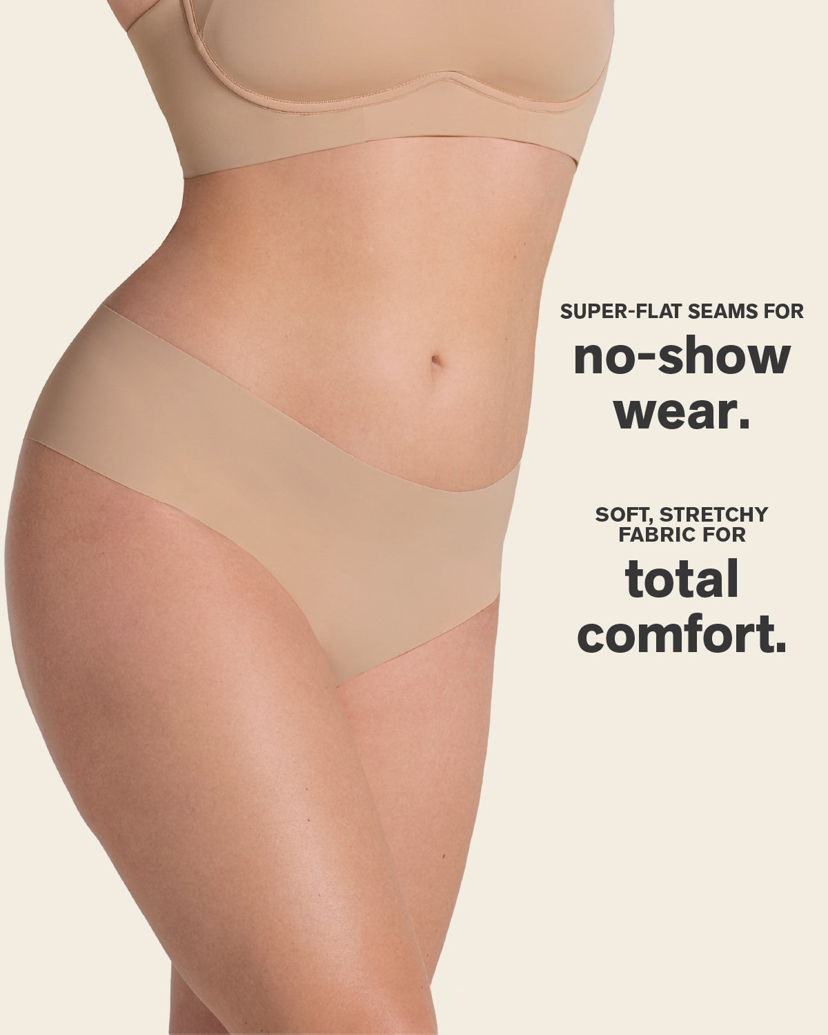 Formless™ Totally Seamless Mid-Rise Microfiber Cheeky Panty