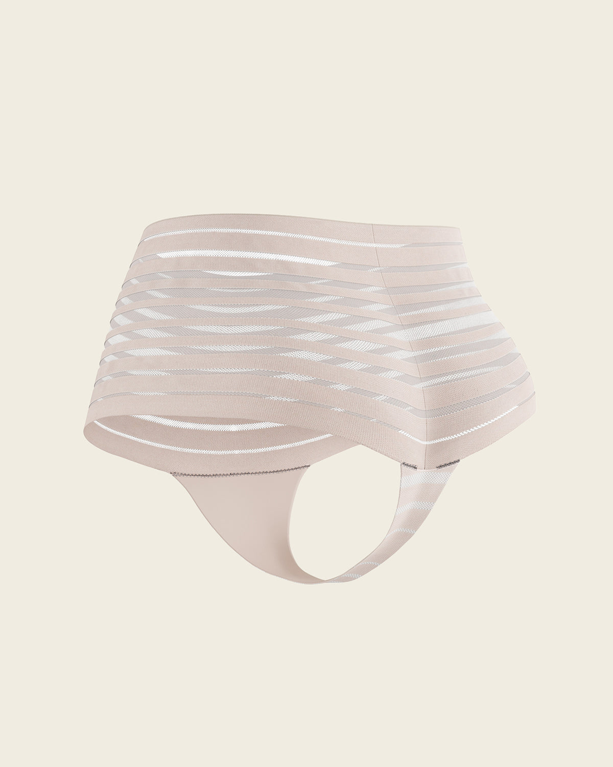 Formless™ Slimming Lace Stripe High-Waisted Thong Panty