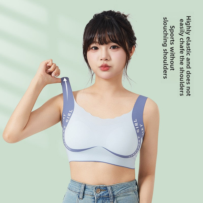 Formless™ Girls Seamless Sports Bra Vest for Ages 12-18 Breathable Shock-Proof Full Coverage Bra