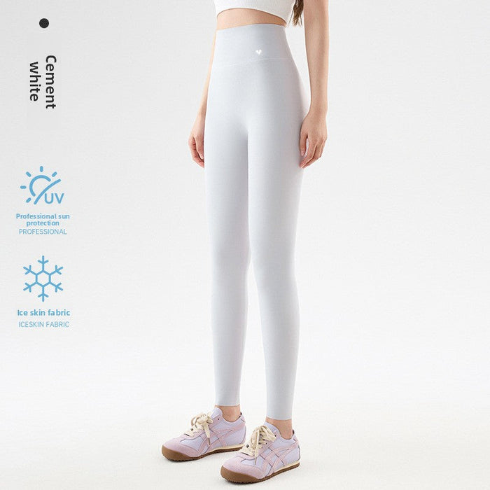 Formless™ Womens High-Waisted Ice Silk Cropped Leggings