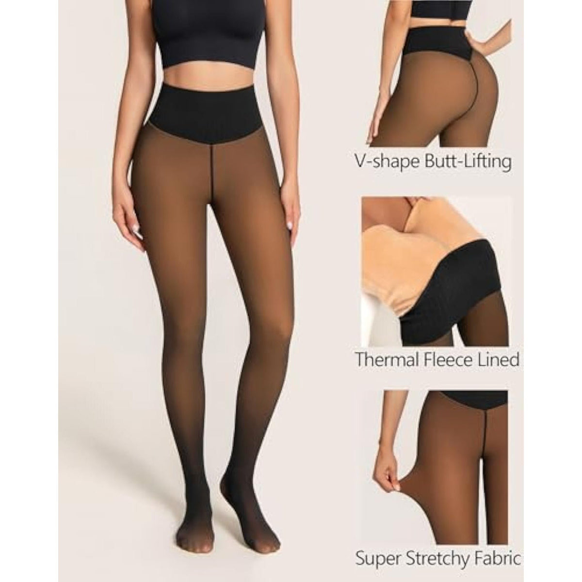 Formless™ Seamless Fleece Lined Thermal Leggings