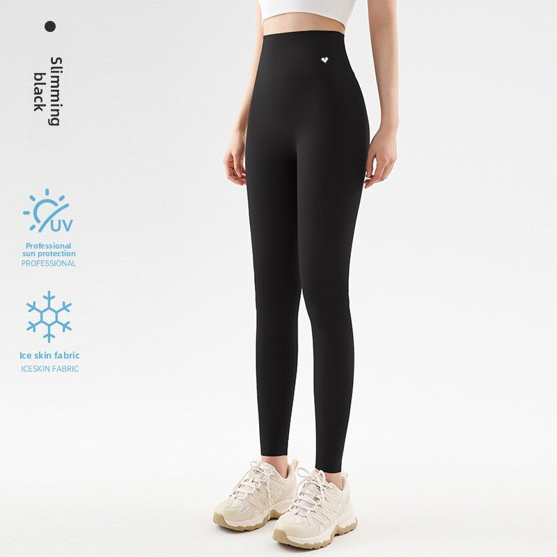 Formless™ Womens High-Waisted Ice Silk Cropped Leggings