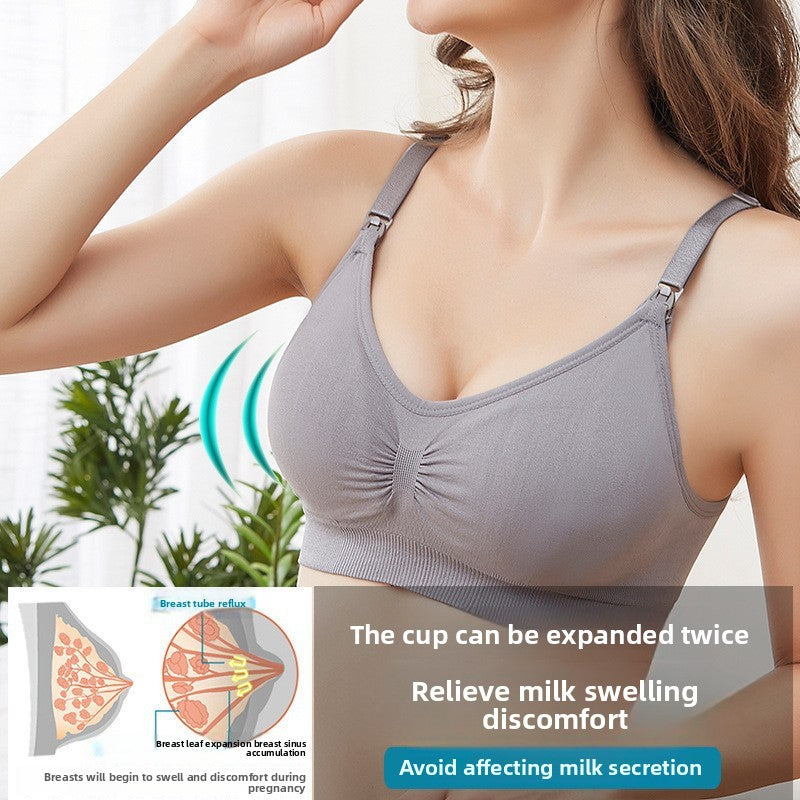 Formless™ Pregnant without steel ring front opening buckle plus size lactation underwear