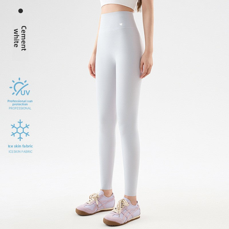 Formless™ Womens High-Waisted Ice Silk Cropped Leggings